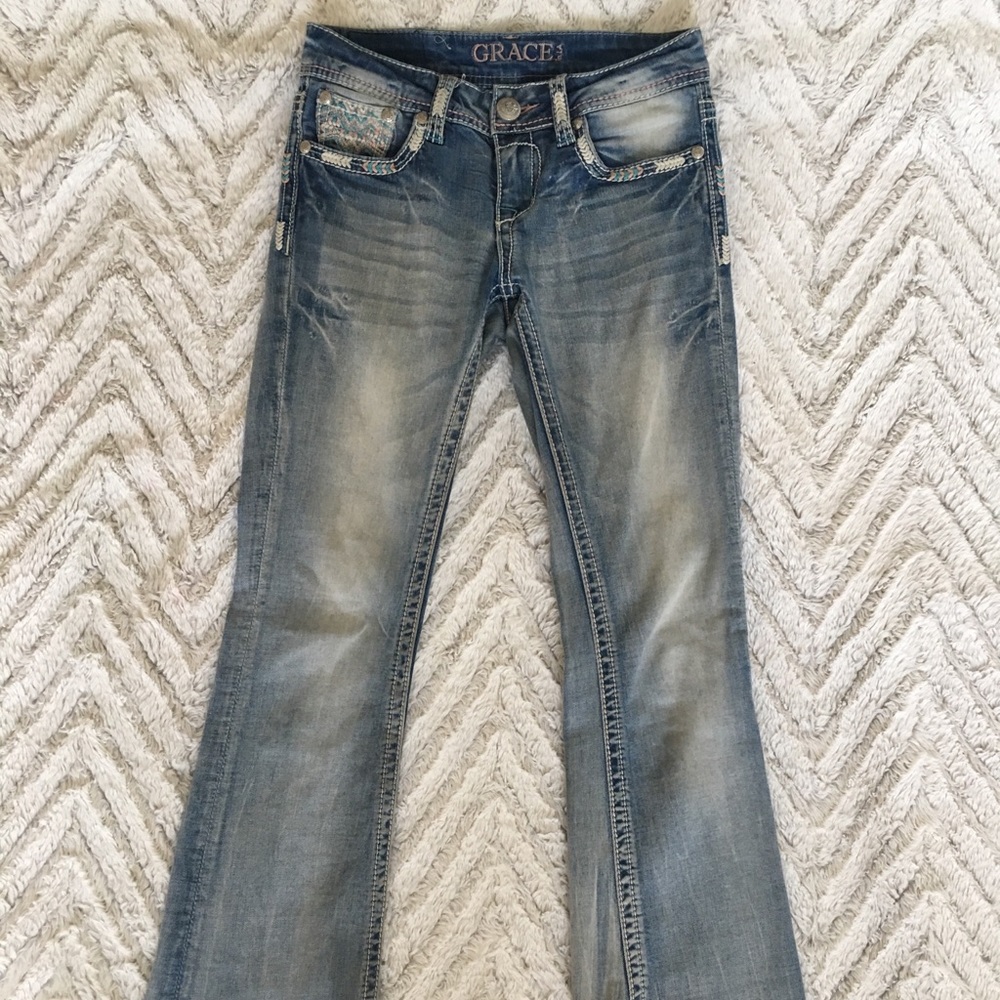 Girls size 12 bootcut Grace in L.A. jeans